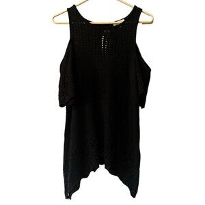 LC Lauren Conrad Knit Cold Shoulder‎ Sweater Size Small Preppy Cottagecore City